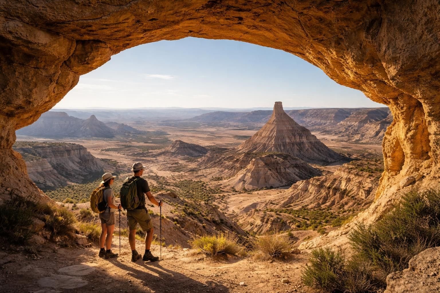 explorez la porte des anges dans les bardenas reales, un passage emblématique au cœur du désert qui offre des paysages uniques et une expérience inoubliable.