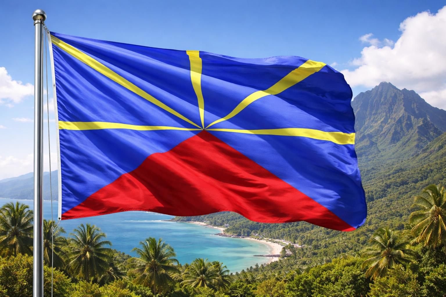 Le Drapeau De La R union Histoire Et Signification le-drapeau-de-la-r-union-histoire-et-signification